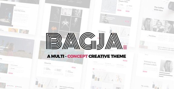 Bagja - Responsive Multi Concept & One Page Portfolio Theme