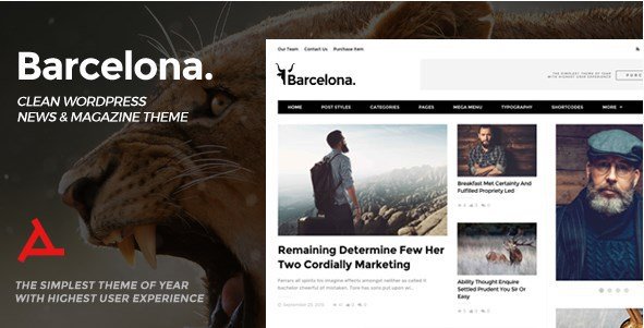 Barcelona - Clean News & Magazine WordPress Theme