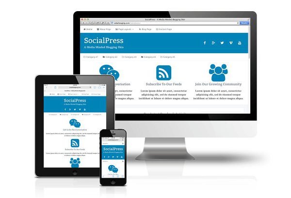 CobaltApps SocialPress Skin for Dynamik Website Builder