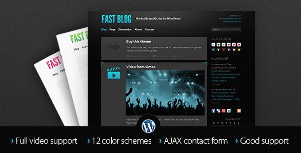 Fast Blog WordPress Theme