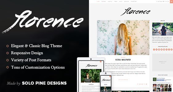 Florence – A Responsive WordPress Blog Theme 1.4 - Florence - A Responsive WordPress Blog Theme 1.4 by Themeforest Free Download