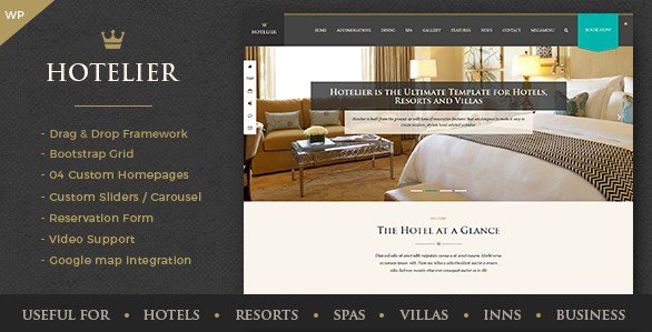 Hotelier - Hotel & Travel Booking WordPress Themes