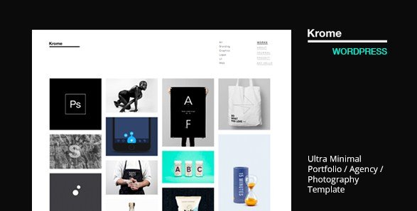 Krome - Minimal Creative Portfolio WordPress Theme