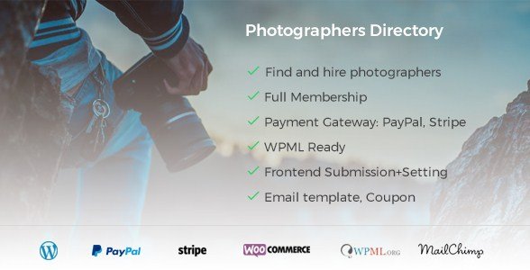 Photographer Directory - WordPress Plugin