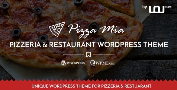 PizzaMia - Restaurant and Pizza WordPress Theme