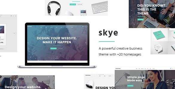 Skye - A Contemporary Theme for Creative Business