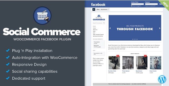 Social Commerce - WooCommerce Facebook Tab