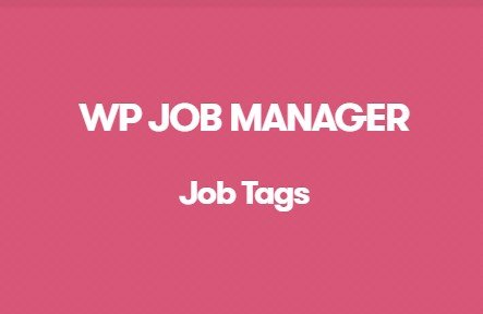 WP Job Manager Job Tags Addon