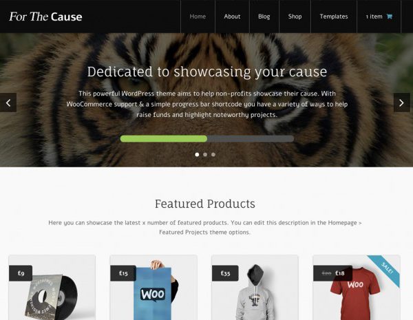 WooThemes For The Cause WooCommerce Themes
