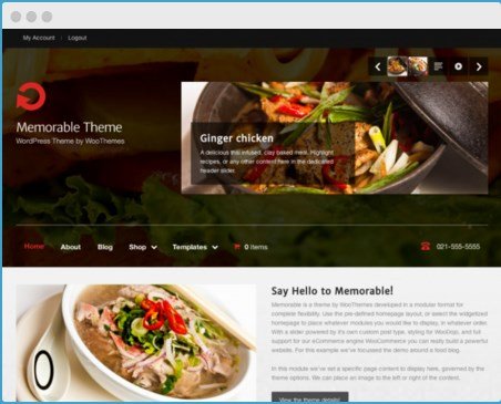 WooThemes Memorable WooCommerce Themes