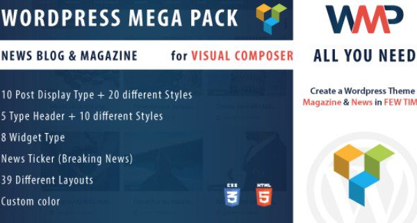 WordPress Mega Pack for Visual composer