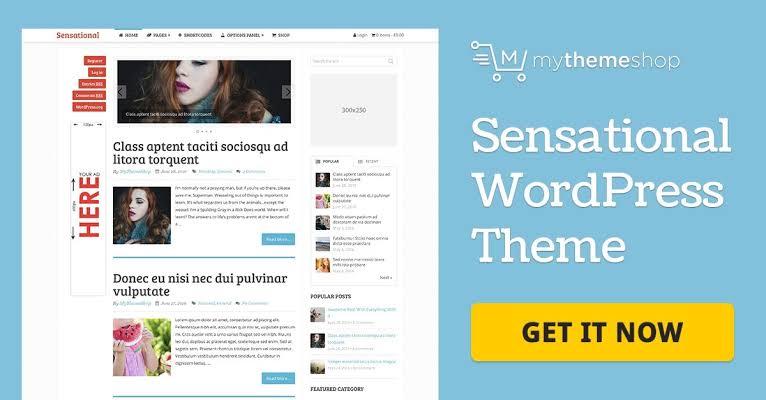 MyThemeShop Sensational WordPress Theme