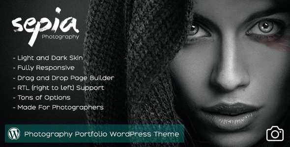 Sepia - Photography Portfolio WordPress Theme