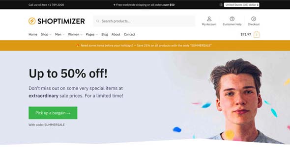 Shoptimizer - The Fastest WooCommerce Theme