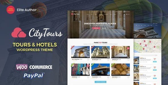 Citytours - Hotel &amp; Tour Booking WordPress Theme