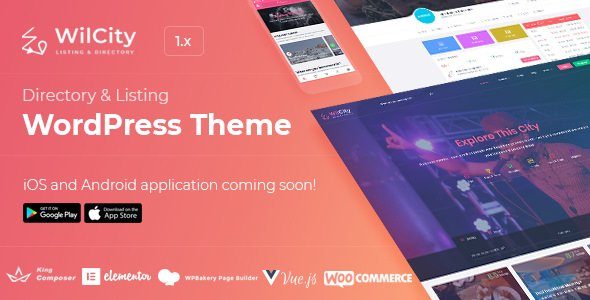 Wilcity - Directory Listing WordPress Theme (mobile app included)