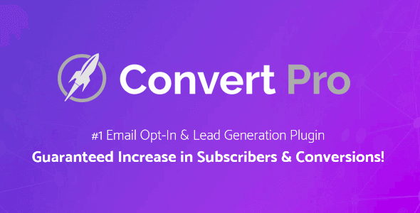 Convert Pro - #1 Email Opt-In & Lead Generation Plugin