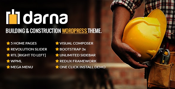 Darna Building - Construction WordPress Theme