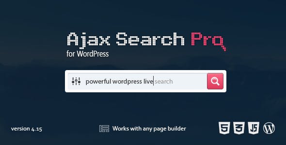 Ajax Search Pro - Live WordPress Search - Filter Plugin