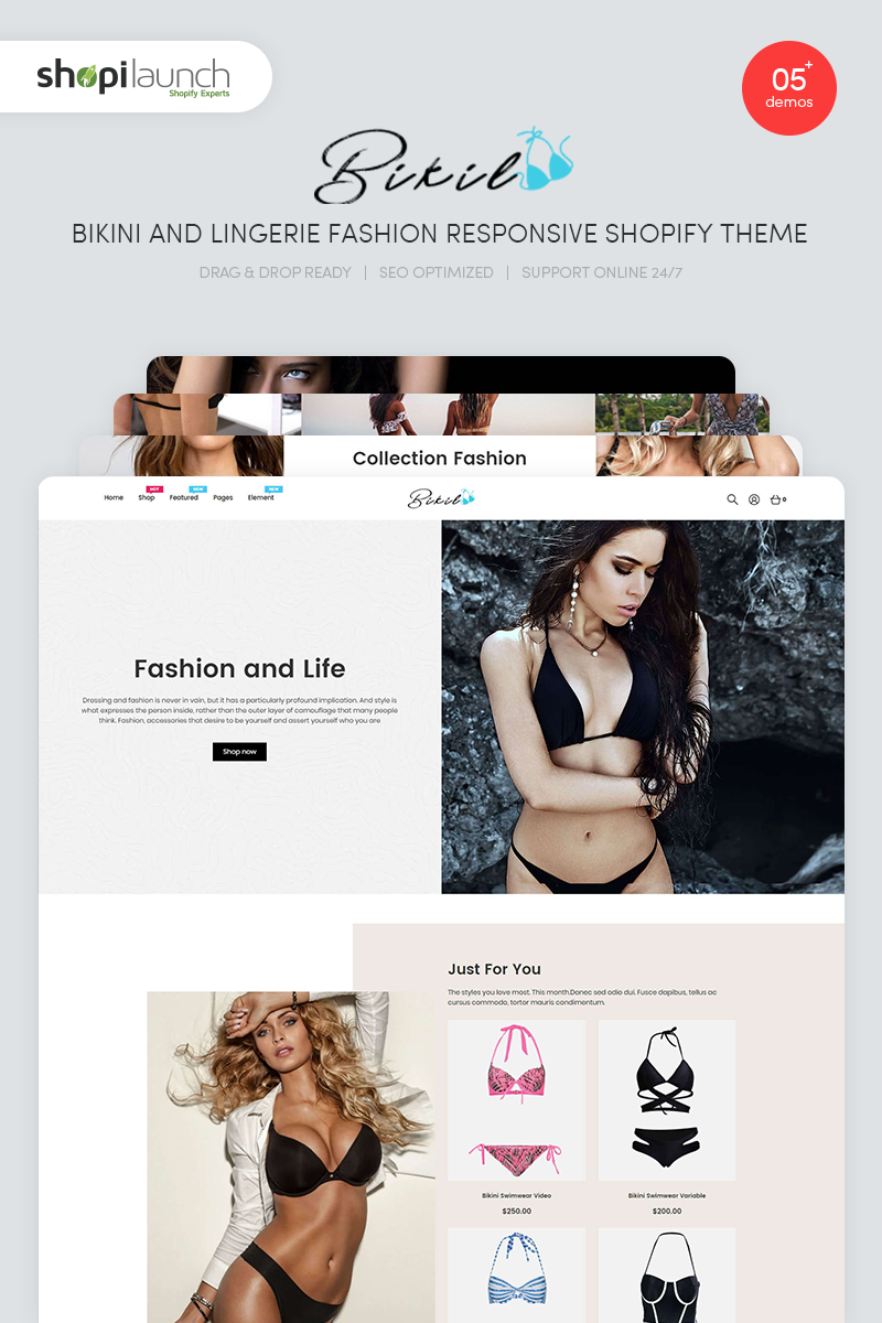 Bikil - Bikini - Lingerie Fashion Responsive Shopify Theme