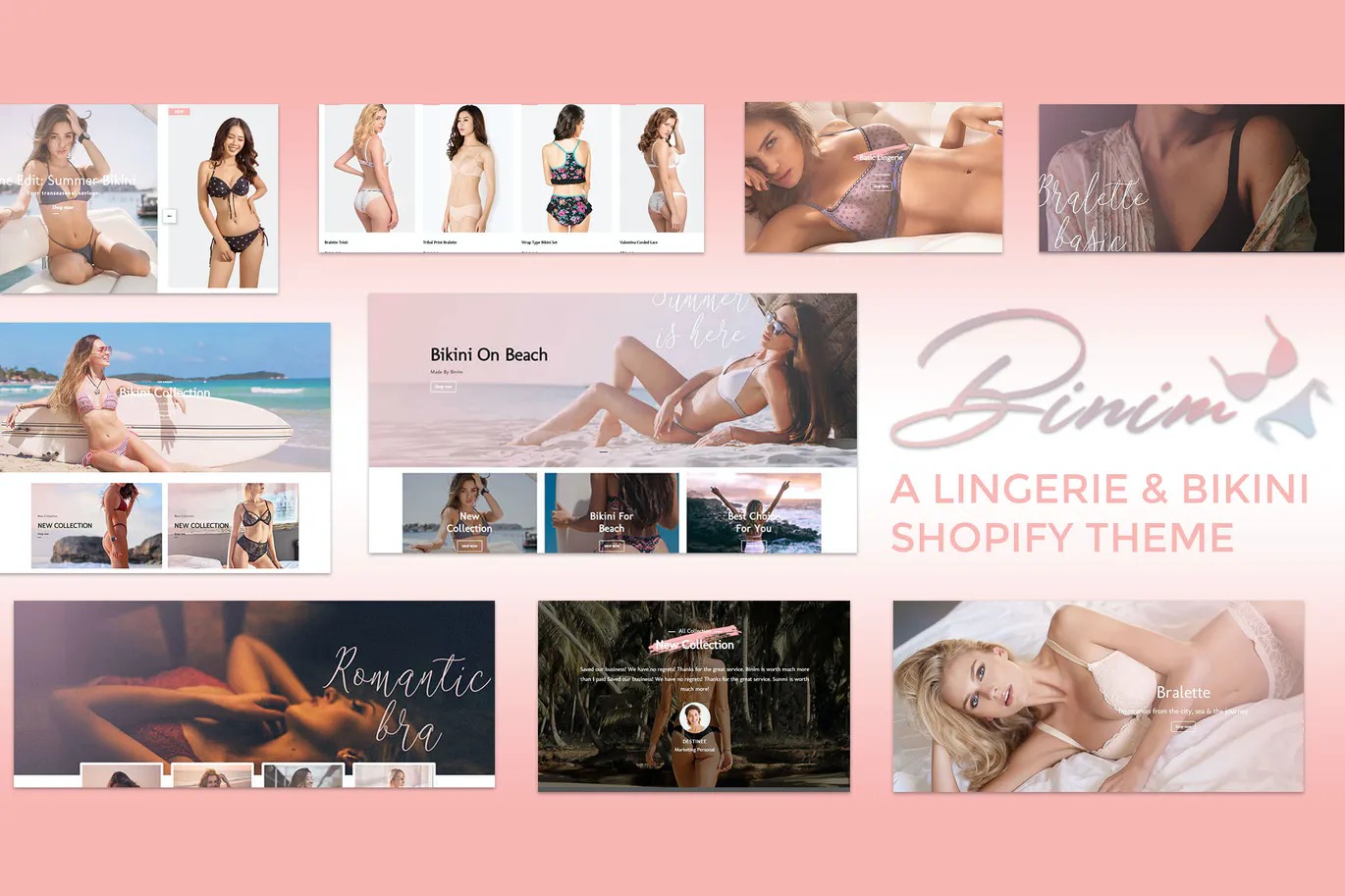 Binim - Lingerie - Bikini Responsive Shopify