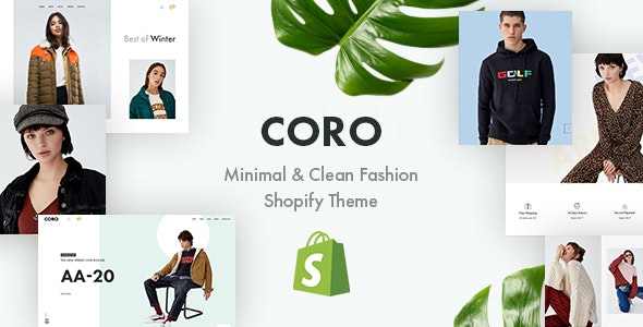 CORO - Minimal - Clean Fashion Shopify Theme