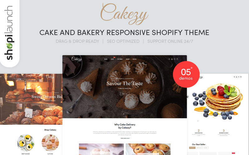 Cakezy - Cake - Bakery Responsive Shopify Theme