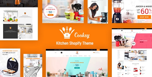 Cooksy - Kitchen Utensils Shopify Theme
