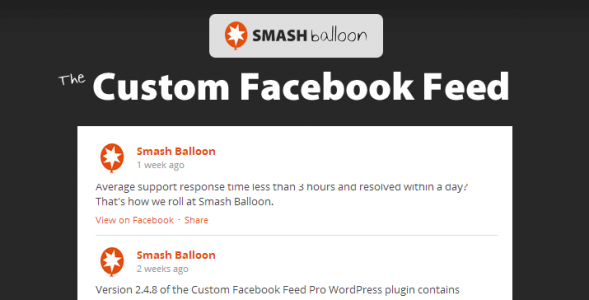 Custom Facebook Feed Pro By Smash Balloon