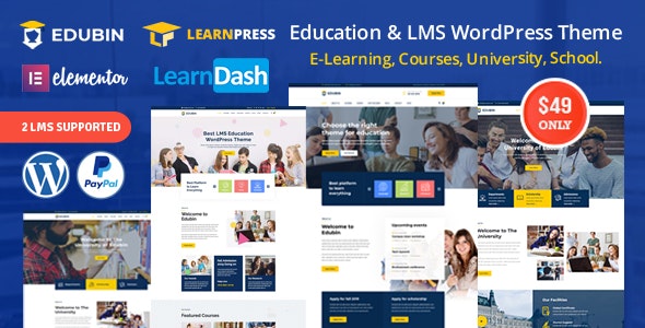 Edubin Education LMS WordPress Theme