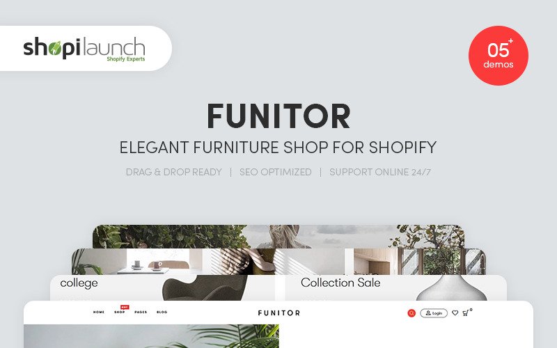 Funitor - Elegant Furniture Shopify Theme