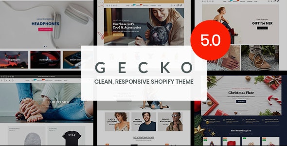 Gecko - Responsive Shopify Theme [+Patch] - RTL support