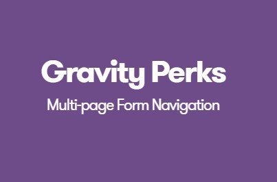 Gravity Perks Multi Page Form Navigation Add-On