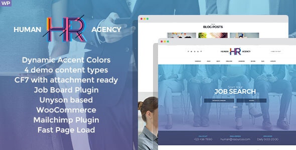 HR Human Consult - Job Search and Recruitment WordPress Theme