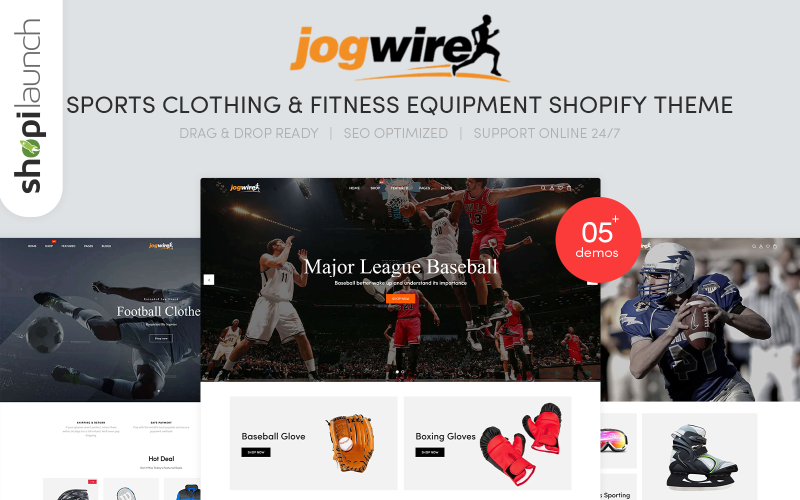 Jogwire - Sports Clothing - Fitness Equipment Shopify Theme