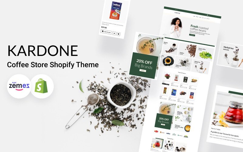 KarDone - Coffee Store Shopify Theme Template Monster