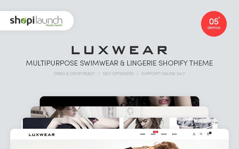 LUXWEAR - Multipurpose Swimwear - Lingerie Shopify Theme