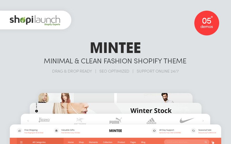 MINTEE - Minimal - Clean Fashion Shopify Theme
