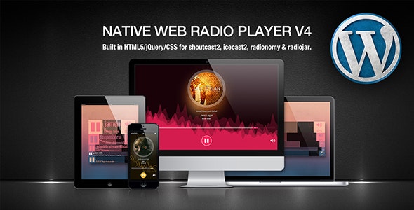 Native Web Radio Player WordPress Plugin