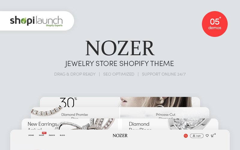 Nozer - Jewelry Store Shopify Theme