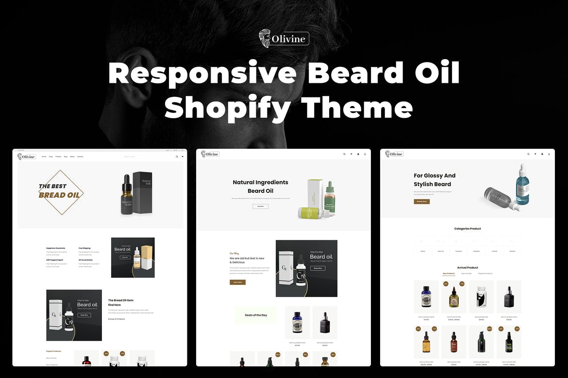 Olivine - Responsive Beard Oil Shopify Theme