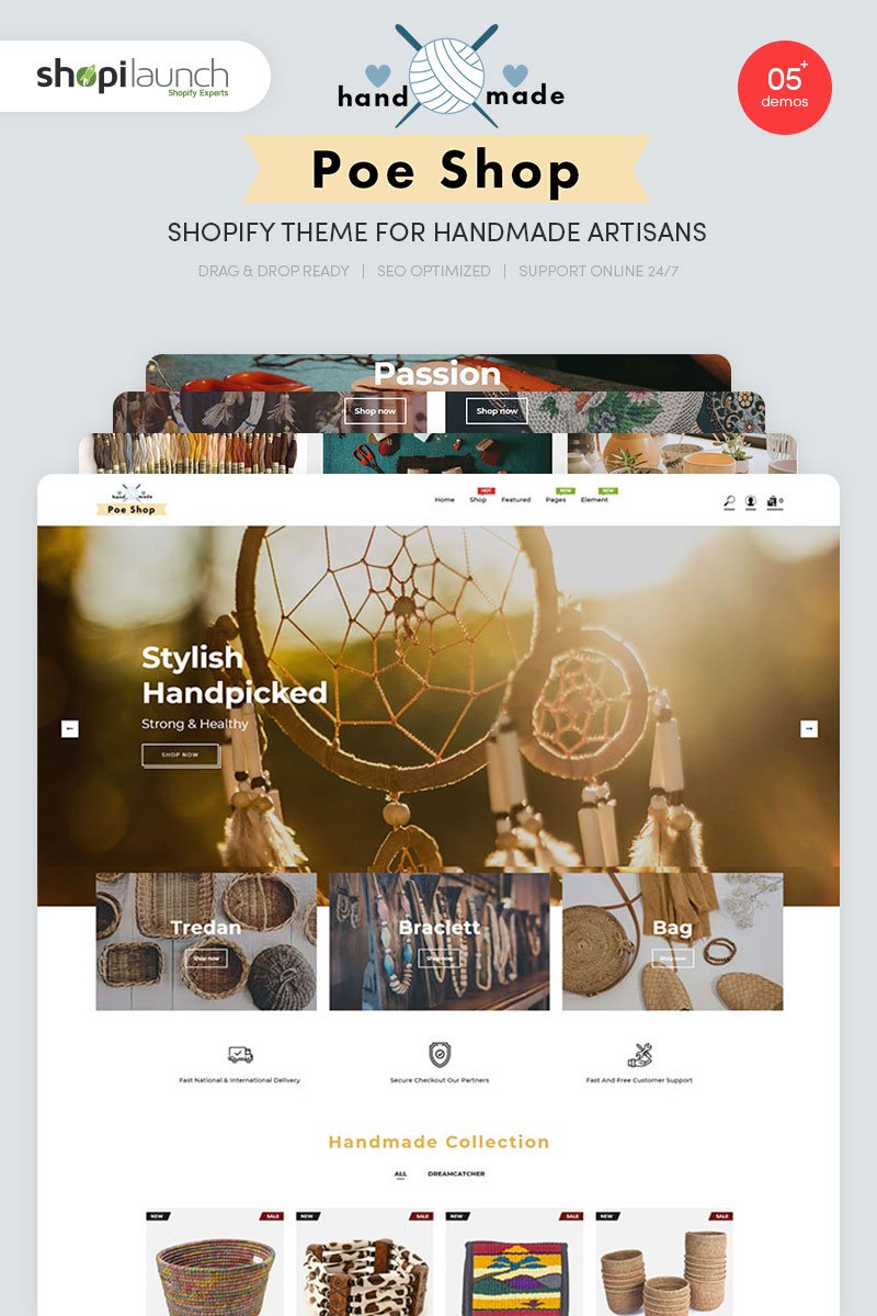 PoeShop - for Handmade Artisans Shopify Theme