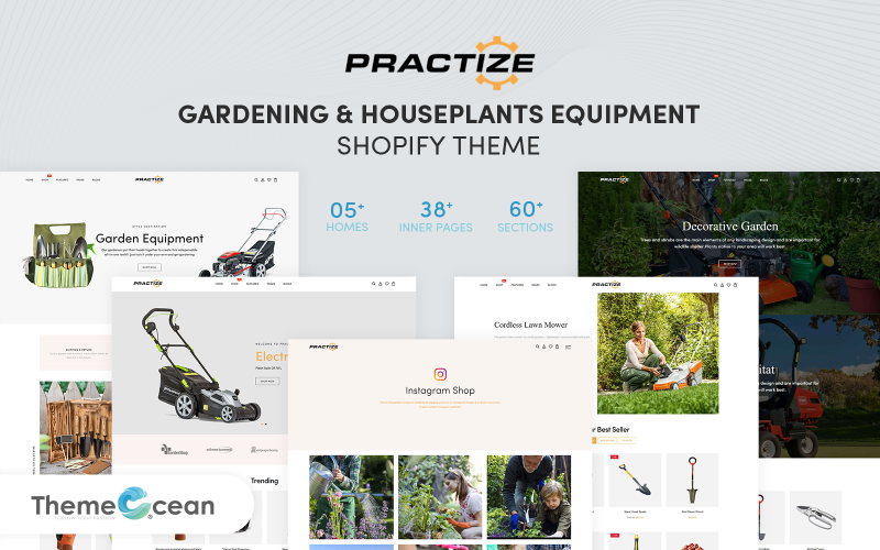 Practize - Gardening - Houseplants Equipment Shopify Theme