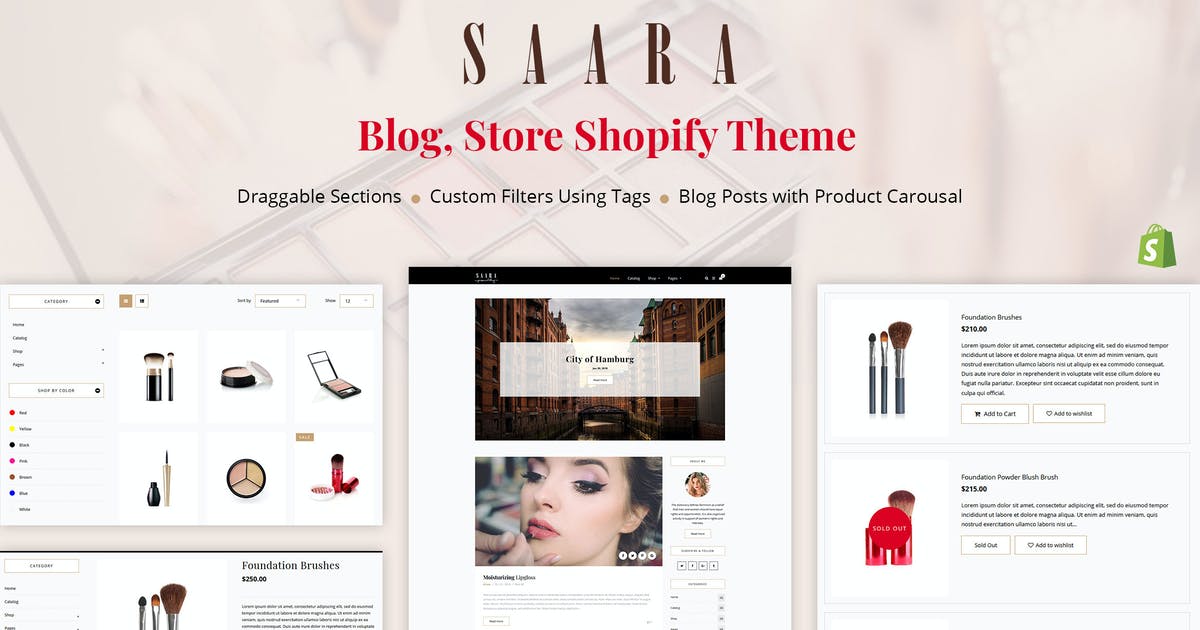Saara - Blog Shopify Theme