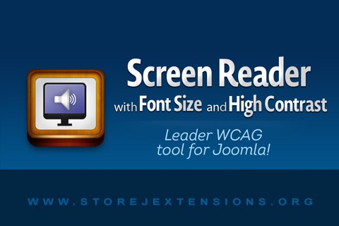 Screen Reader plugin for screen reader (Joomla)