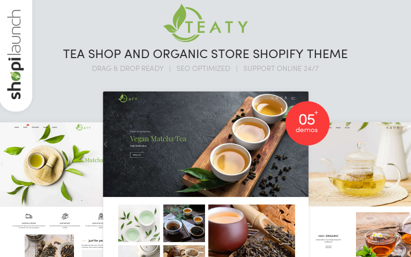 Teaty - Tea And Organic Store Responsive Shopify Theme