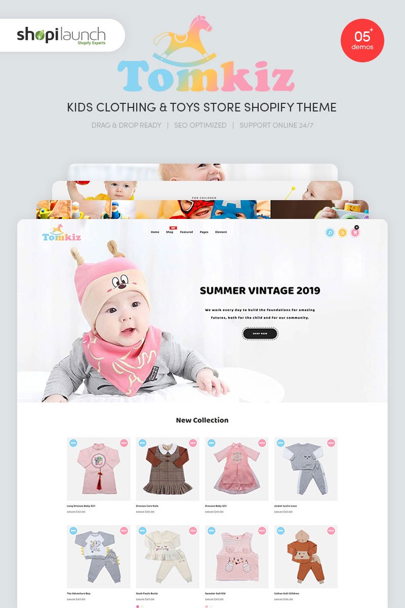 Tomkiz - Kids Clothing - Toys Store Shopify Theme