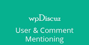 WpDiscuz User - Comment Mentioning