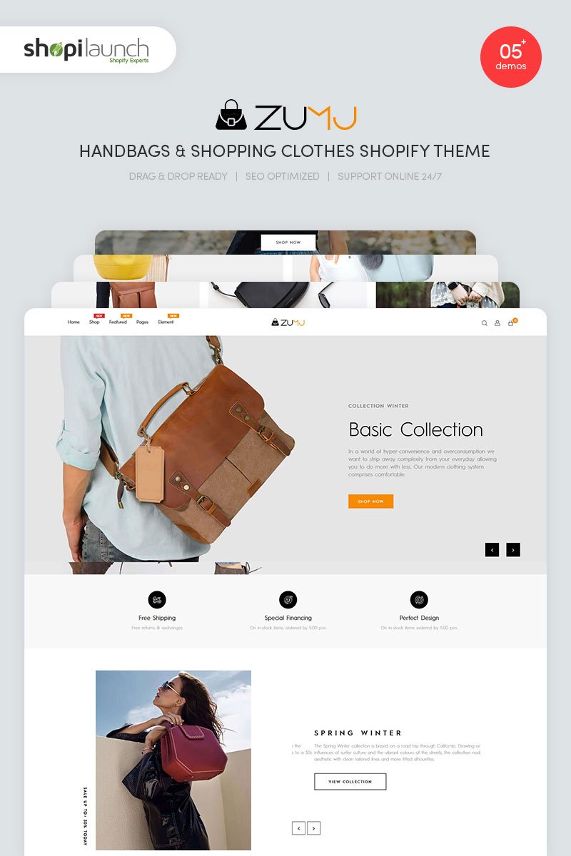 Zumj - Handbags - Shopping Clothes Shopify Theme