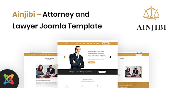 Ainjibi - Attorney and Lawyer Joomla Template